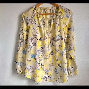 REBECCA TAYLOR Long Sleeve Silk Blouse